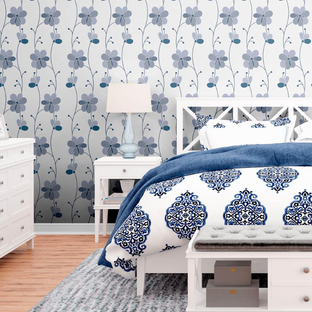 Floral Peel & Stick Wallpaper N011063