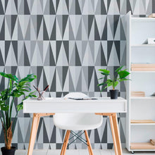 Load image into Gallery viewer, Geometric Peel &amp; Stick Wallpaper N011076
