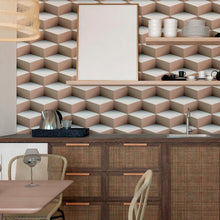Load image into Gallery viewer, Geometric Peel &amp; Stick Wallpaper N011091
