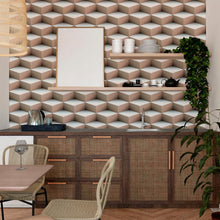 Load image into Gallery viewer, Geometric Peel &amp; Stick Wallpaper N011091
