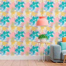 Load image into Gallery viewer, Tropical Leaves Peel &amp; Stick Wallpaper N011105
