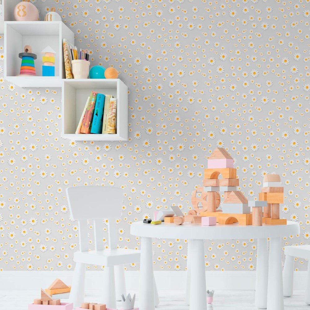 Floral Daisy Peel & Stick Wallpaper N011115