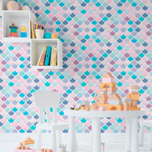 Load image into Gallery viewer, Mermaid Tail Peel &amp; Stick Wallpaper N011124

