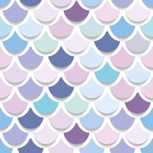 Load image into Gallery viewer, Mermaid Tail Peel &amp; Stick Wallpaper N011124
