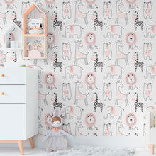 Load image into Gallery viewer, Savannah Animals Peel &amp; Stick Wallpaper N011131
