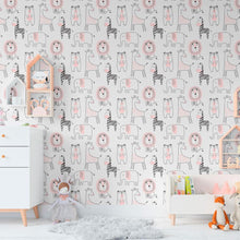 Load image into Gallery viewer, Savannah Animals Peel &amp; Stick Wallpaper N011131
