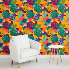 Load image into Gallery viewer, Tropical Leaves Peel &amp; Stick Wallpaper N011132
