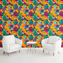 Load image into Gallery viewer, Tropical Leaves Peel &amp; Stick Wallpaper N011132
