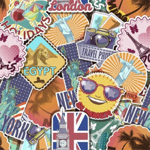 Load image into Gallery viewer, Travel Stickers Peel &amp; Stick Wallpaper N011136
