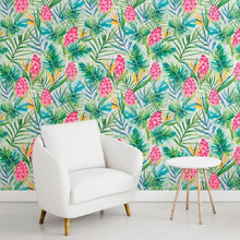 Load image into Gallery viewer, Tropical Leaves Peel &amp; Stick Wallpaper N011139
