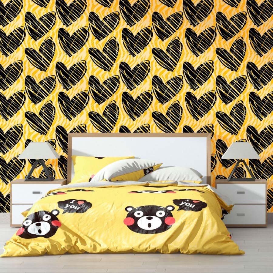 Hearts Peel & Stick Wallpaper N012005