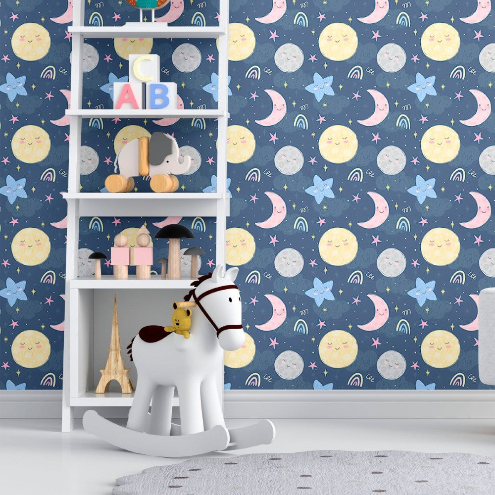 Childlike Night Sky Peel & Stick Wallpaper N012020