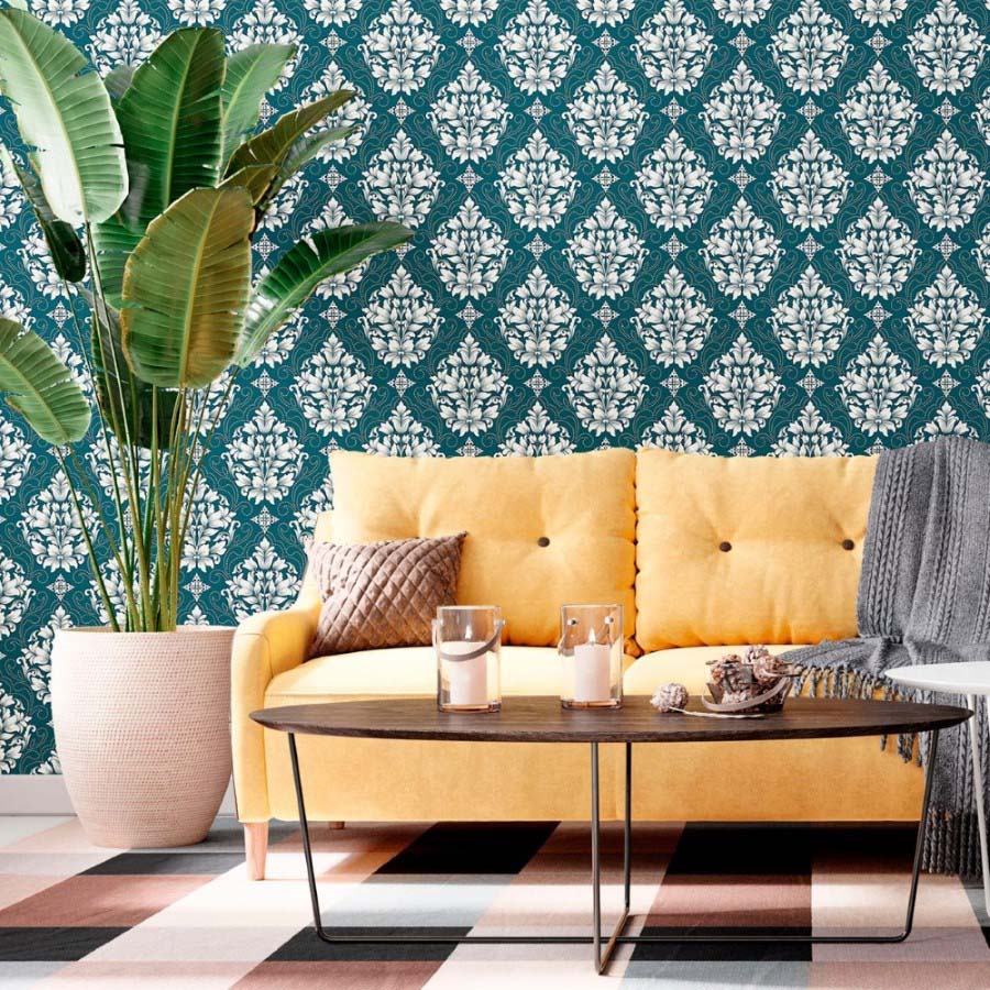 Classic Damask Peel & Stick Wallpaper N012022