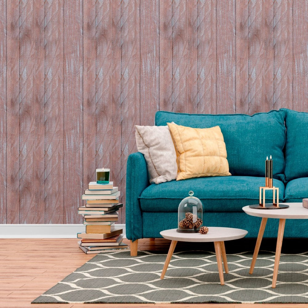 Brown Wood Peel & Stick Wallpaper N012027