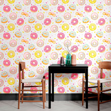Load image into Gallery viewer, Donuts Peel &amp; Stick Wallpaper N012029
