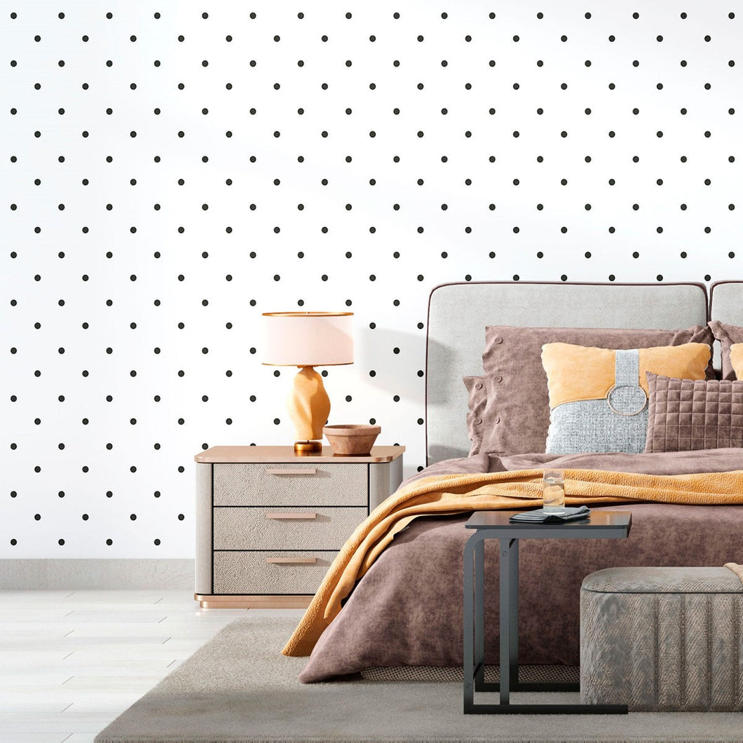 Geometric Poá P&B Peel & Stick Wallpaper N012038