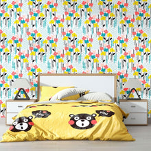 Load image into Gallery viewer, Floral Polka Dot Peel &amp; Stick Wallpaper N012043
