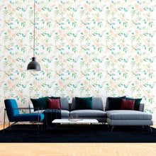 Load image into Gallery viewer, Floral White Roses Peel &amp; Stick Wallpaper N012045
