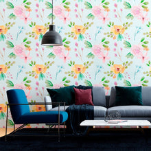 Load image into Gallery viewer, Watercolor Floral Peel &amp; Stick Wallpaper N012049

