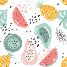 Load image into Gallery viewer, Tropical Fruits Peel &amp; Stick Wallpaper N012051
