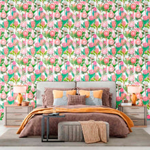 Load image into Gallery viewer, Tropical Flowers Peel &amp; Stick Wallpaper N012056
