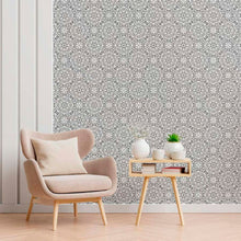 Load image into Gallery viewer, Floral Mandala Peel &amp; Stick Wallpaper N012062
