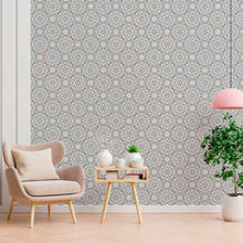 Load image into Gallery viewer, Floral Mandala Peel &amp; Stick Wallpaper N012062
