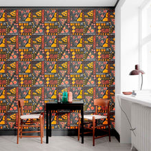 Load image into Gallery viewer, Pizza Flavors Peel &amp; Stick Wallpaper N012071

