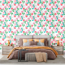 Load image into Gallery viewer, Pink Floral Peel &amp; Stick Wallpaper N012077
