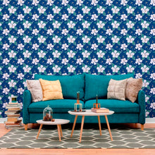 Load image into Gallery viewer, Floral Hibiscus Peel &amp; Stick Wallpaper N012078
