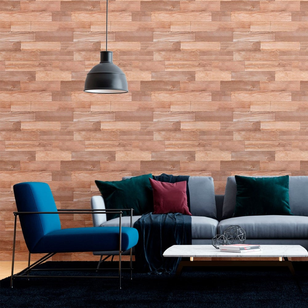 Brown Wood Peel & Stick Wallpaper N012085