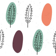 Load image into Gallery viewer, Abstract Leaves Peel &amp; Stick Wallpaper N012088
