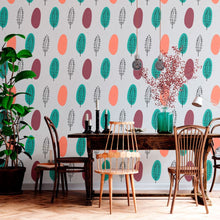 Load image into Gallery viewer, Abstract Leaves Peel &amp; Stick Wallpaper N012088
