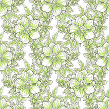 Load image into Gallery viewer, Floral Green Peel &amp; Stick Wallpaper N012115
