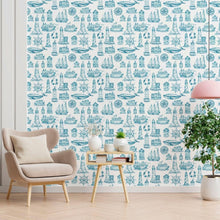 Load image into Gallery viewer, Traveling in the Ocean Peel &amp; Stick Wallpaper N012118
