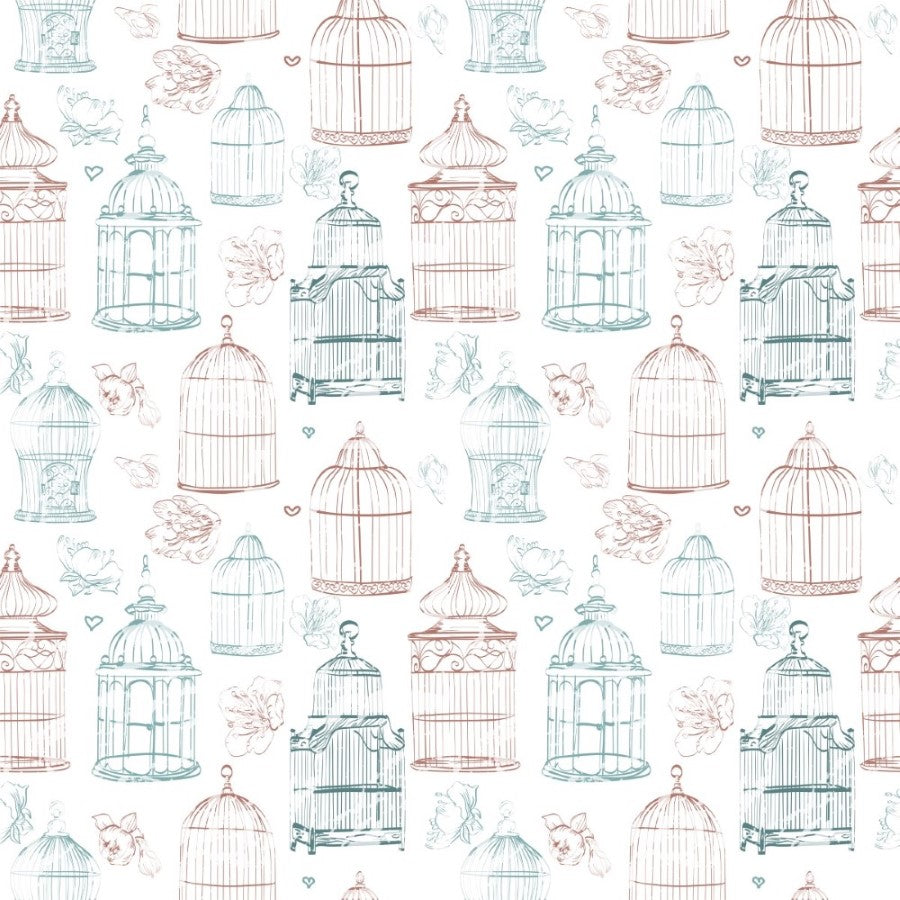 Birds Cages Peel & Stick Wallpaper N012119