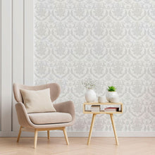 Load image into Gallery viewer, Damask Floral Peel &amp; Stick Wallpaper N012136
