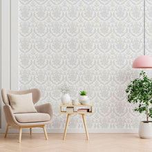Load image into Gallery viewer, Damask Floral Peel &amp; Stick Wallpaper N012136
