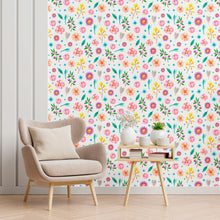 Load image into Gallery viewer, Colorful Floral Peel &amp; Stick Wallpaper N012145
