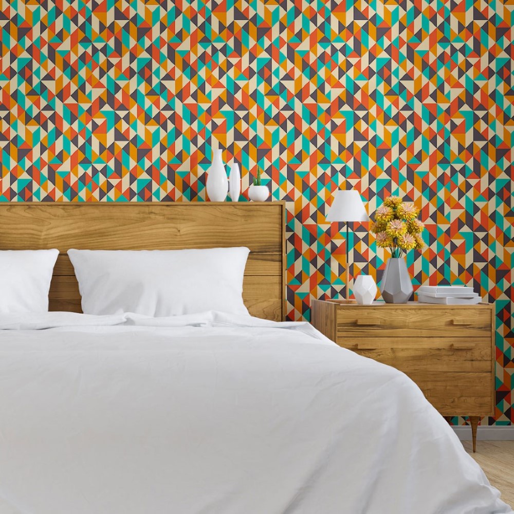 Geometric Dots Peel & Stick Wallpaper N013067