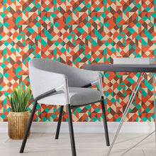 Load image into Gallery viewer, Abstract Geometric Shapes Colorful Peel &amp; Stick Wallpaper N013009

