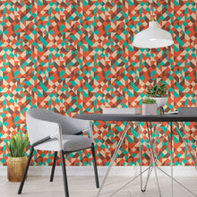 Load image into Gallery viewer, Abstract Geometric Shapes Colorful Peel &amp; Stick Wallpaper N013009
