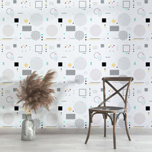 Load image into Gallery viewer, Geometric Peel &amp; Stick Wallpaper N013012

