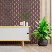 Load image into Gallery viewer, Geometric Art Deco Peel &amp; Stick Wallpaper N013183
