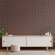 Load image into Gallery viewer, Geometric Art Deco Rose Peel &amp; Stick Wallpaper N013016
