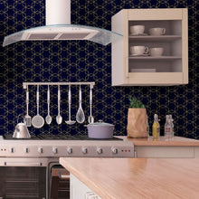 Load image into Gallery viewer, Stars Art Deco Peel &amp; Stick Wallpaper N013031
