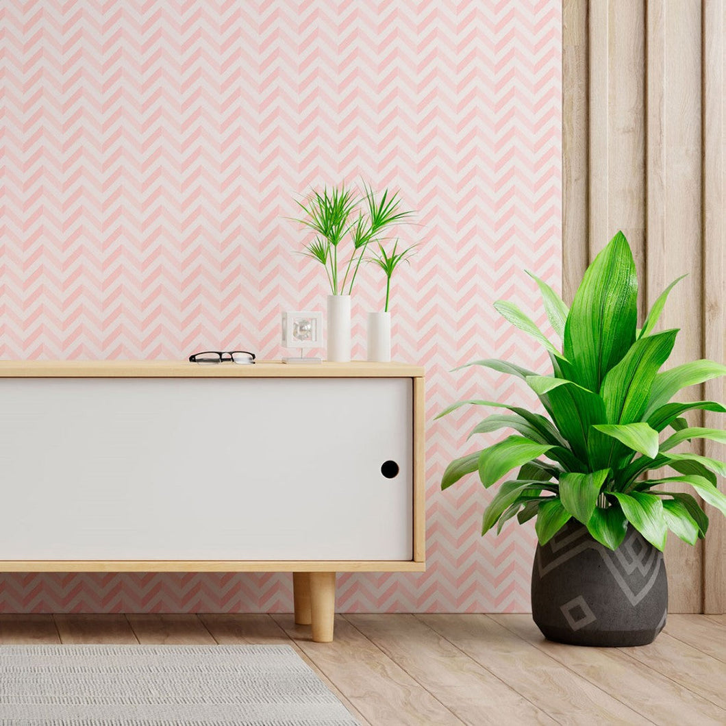 Geometric Chevron Peel & Stick Wallpaper N013037