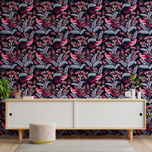 Load image into Gallery viewer, Leaves and Birds Peel &amp; Stick Wallpaper N013041
