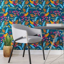 Load image into Gallery viewer, Leaves and Birds Peel &amp; Stick Wallpaper N013043
