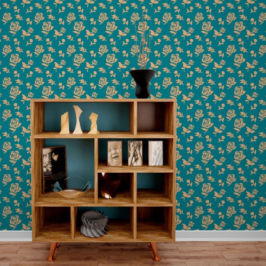 Floral Roses Peel & Stick Wallpaper N013051